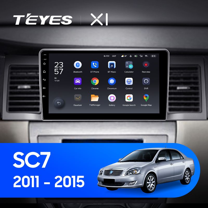 Штатная магнитола Teyes X1 для Geely SC7 2011-2015 на Android 10