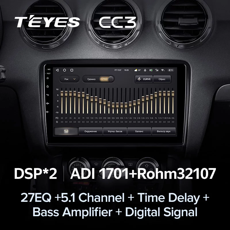 Штатная магнитола Teyes CC3 для Audi TT 2 8J 2006 - 2014 на Android 10