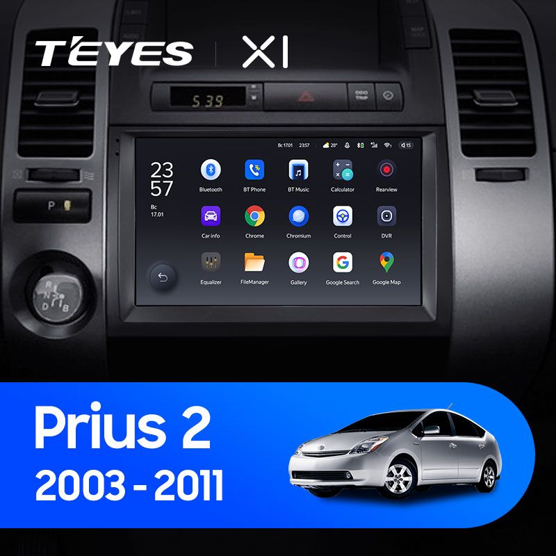 Штатная магнитола Teyes X1 для Toyota Prius XW20 II 2003-2011 на Android 10