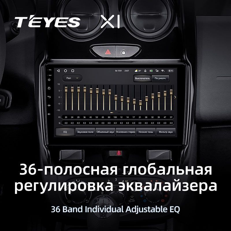 Штатная магнитола Teyes X1 для Renault Duster 2015-2019 на Android 10