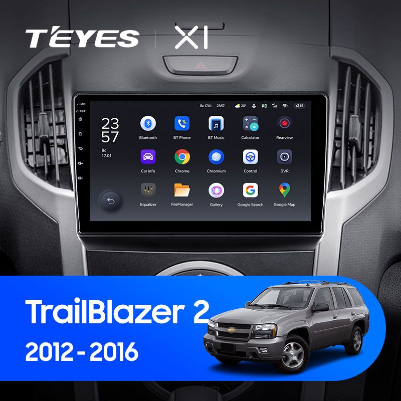 Штатная магнитола Teyes X1 для Chevrolet TrailBlazer 2 2012-2015 на Android 10