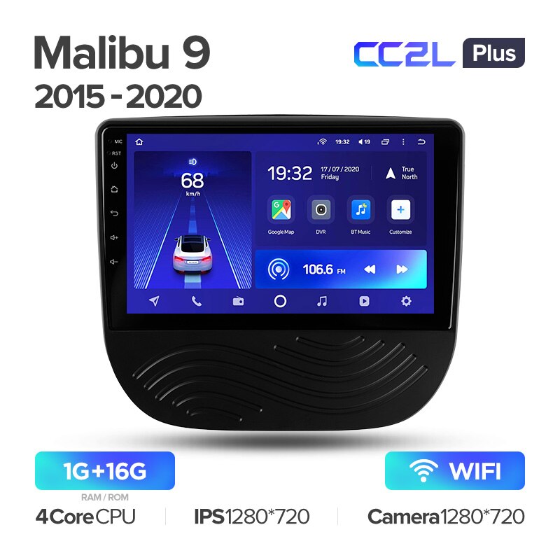 Штатная магнитола Teyes CC2L PLUS для Chevrolet Malibu 9 2015-2020 на Android 8.1
