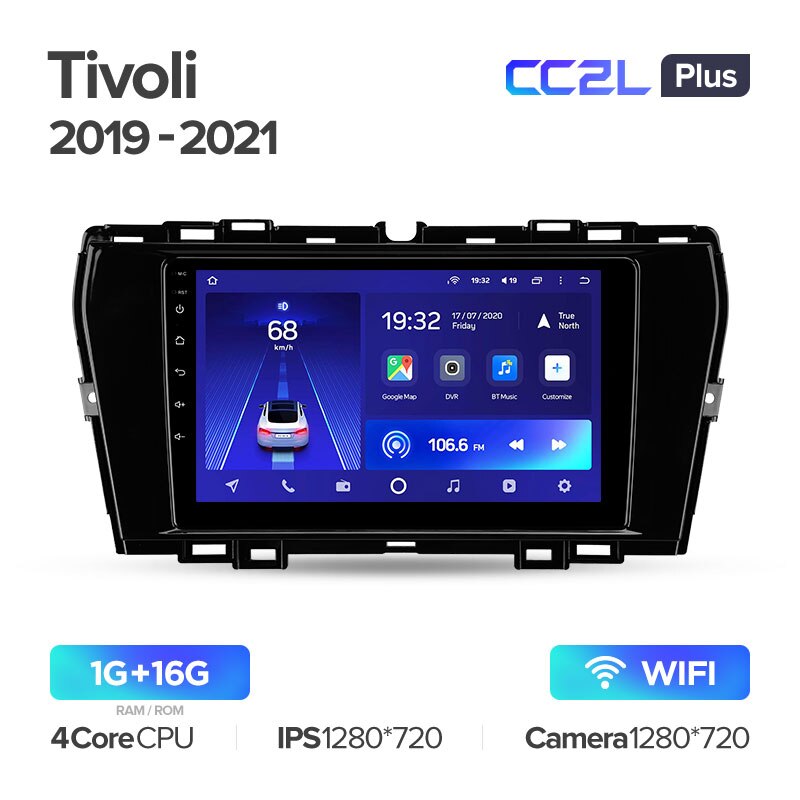 Штатная магнитола Teyes CC2L PLUS для SsangYong Tivoli 2019-2021 на Android 8.1