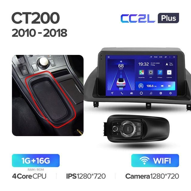 Штатная магнитола Teyes CC2L PLUS для Lexus CT CT200 CT200h 2010 - 2018 на Android