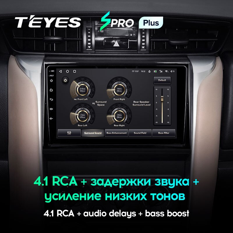 Штатная магнитола Teyes SPRO+ для Toyota Fortuner 2 2015-2020 на Android 10