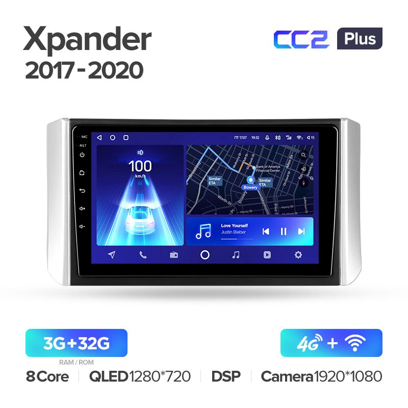 Штатная магнитола Teyes CC2PLUS для Mitsubishi Xpander 2017-2020 на Android 10