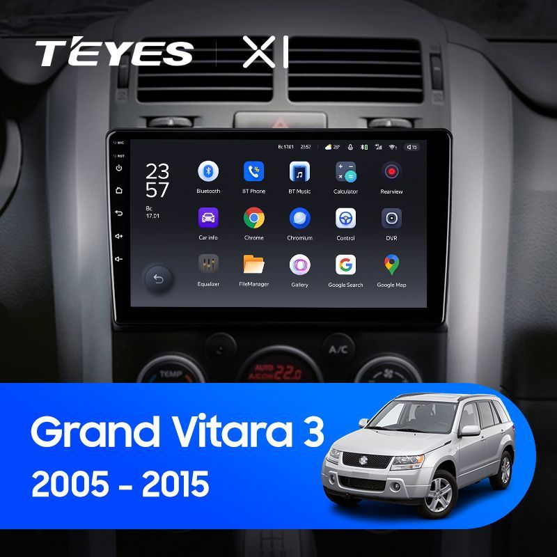 Штатная магнитола Teyes X1 для Suzuki Grand Vitara 3 2005-2015 на Android 10