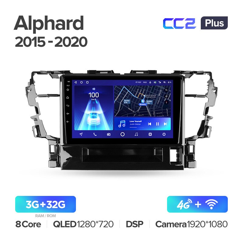 Штатная магнитола Teyes CC2PLUS для Toyota Alphard H30 2015-2020 на Android 10