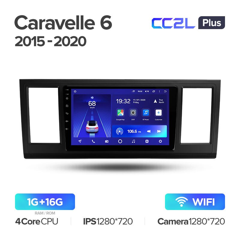 Штатная магнитола Teyes CC2L PLUS для Volkswagen Caravelle 6 2015-2020 на Android 8.1