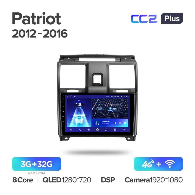 Штатная магнитола Teyes CC2PLUS для UAZ Patriot 2012-2016 на Android 10