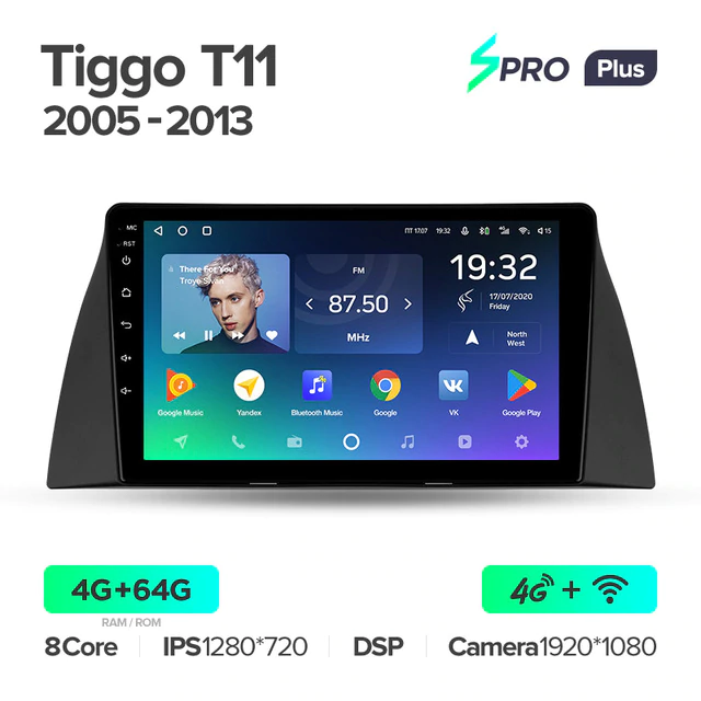 Штатная магнитола Teyes SPRO+ для Chery Tiggo T11 I 2005-2013 на Android 10