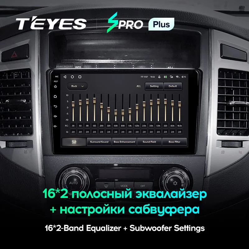 Штатная магнитола Teyes SPRO+ для Mitsubishi Pajero 4 2006-2014 на Android 10