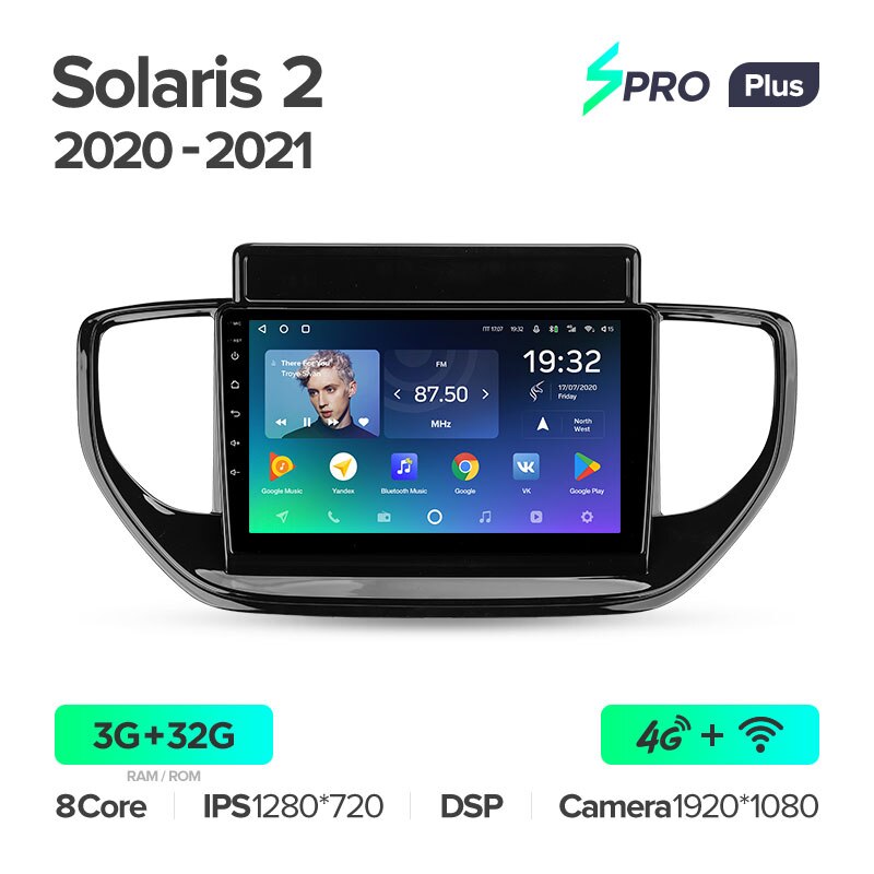 Штатная магнитола Teyes SPRO+ для Hyundai Solaris 2 2020-2021 на Android 10