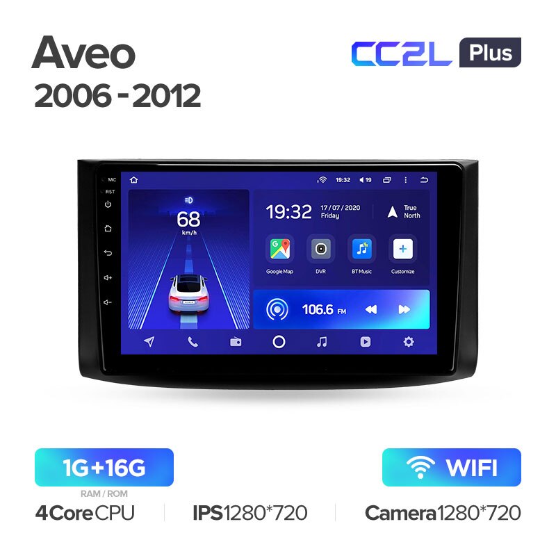 Штатная магнитола Teyes CC2L PLUS для Chevrolet Aveo T250 2006 - 2012 на Android 8.1