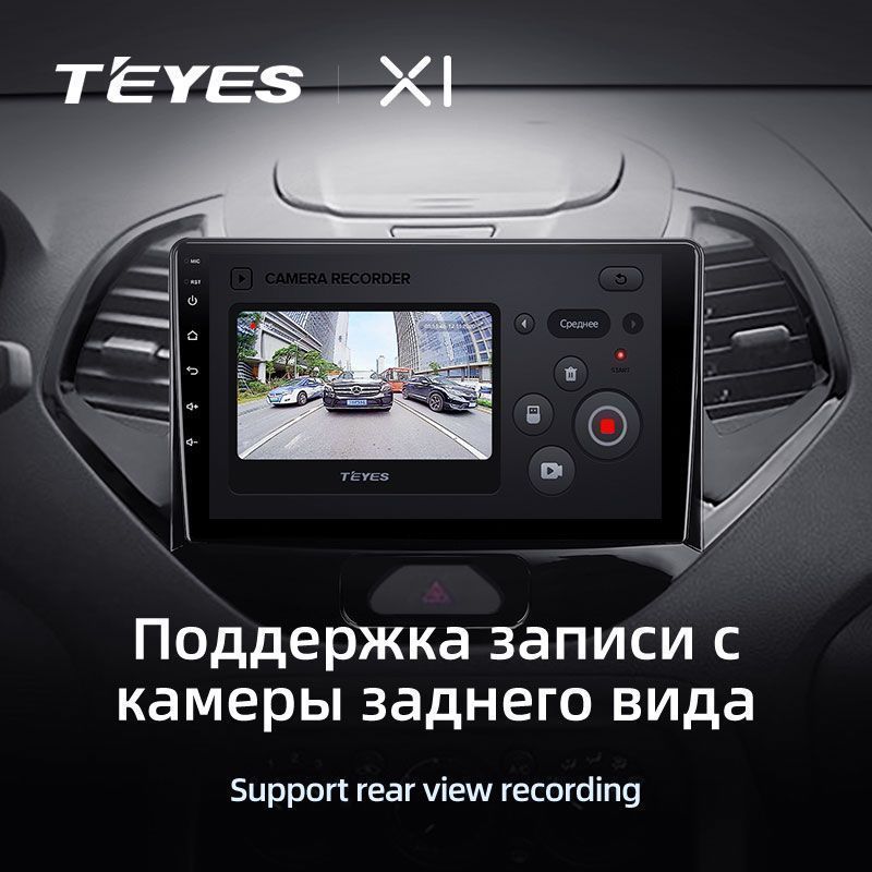 Штатная магнитола Teyes X1 для Ford Figo 2015-2018 на Android 10
