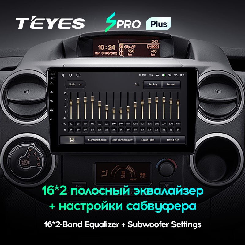 Штатная магнитола Teyes SPRO+ для Citroen Berlingo 2 B9 2008-2019 на Android 10