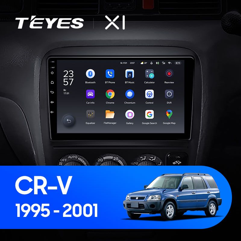 Штатная магнитола Teyes X1 для Honda CR-V CRV 1995-2001 на Android 10
