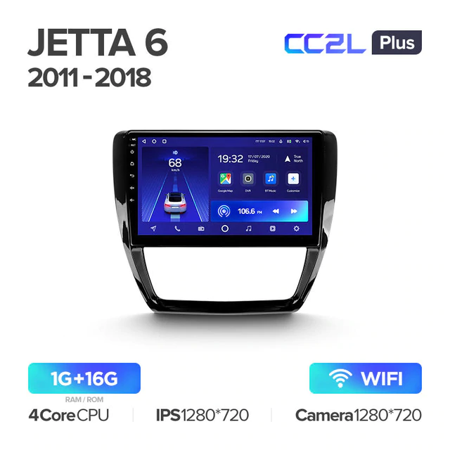 Штатная магнитола Teyes CC2L PLUS для Volkswagen Jetta 6 2011-2018 на Android 8.1