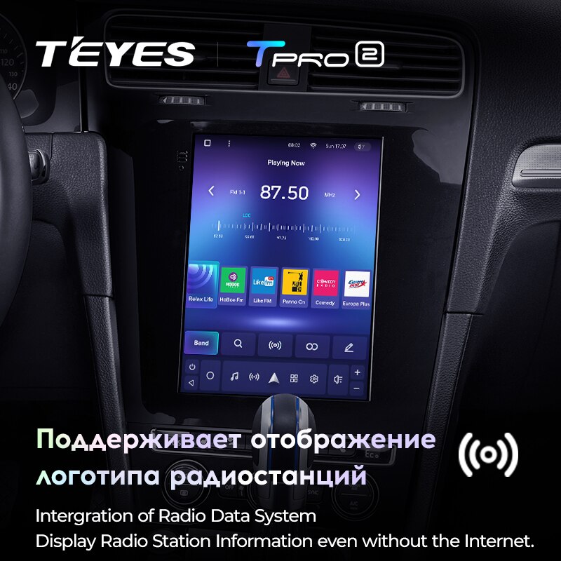 Штатная магнитола Teyes TPRO2 для Volkswagen Golf 7 2012-2020 на Android 10