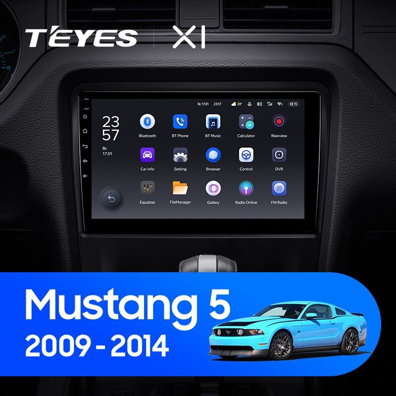 Штатная магнитола Teyes X1 для Ford Mustang 5 S-197 2009-2014 на Android 10