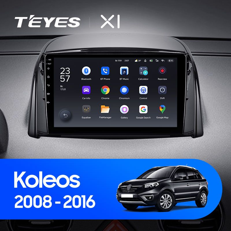 Штатная магнитола Teyes X1 для Renault Koleos 2008-2016 на Android 10