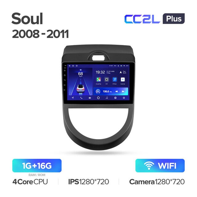 Штатная магнитола Teyes CC2L PLUS для KIA Soul AM 2008-2011 на Android 8.1