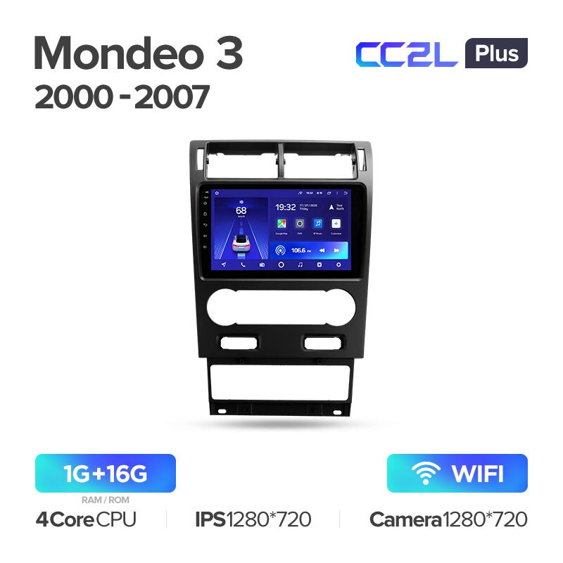 Штатная магнитола Teyes CC2L PLUS для Ford Mondeo 3 2000-2007 на Android 8.1