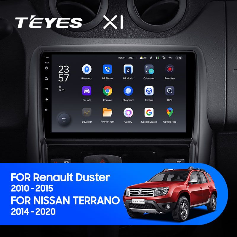 Штатная магнитола Teyes X1 для Renault Duster 1 2010-2015 на Android 10