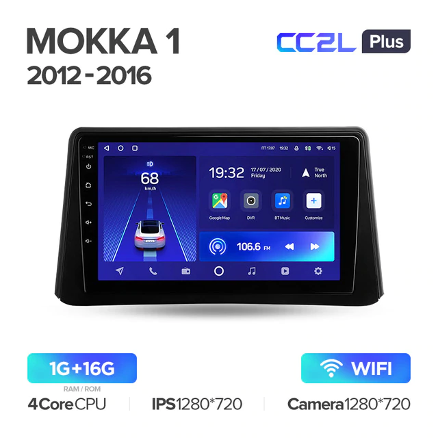 Штатная магнитола Teyes CC2L PLUS для Opel Mokka 1 2012 - 2016 на Android 8.1