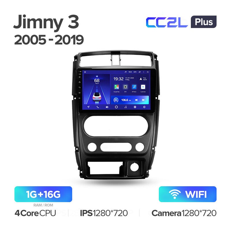 Штатная магнитола Teyes CC2L PLUS для Suzuki Jimny 3 2005-2019 на Android 8.1
