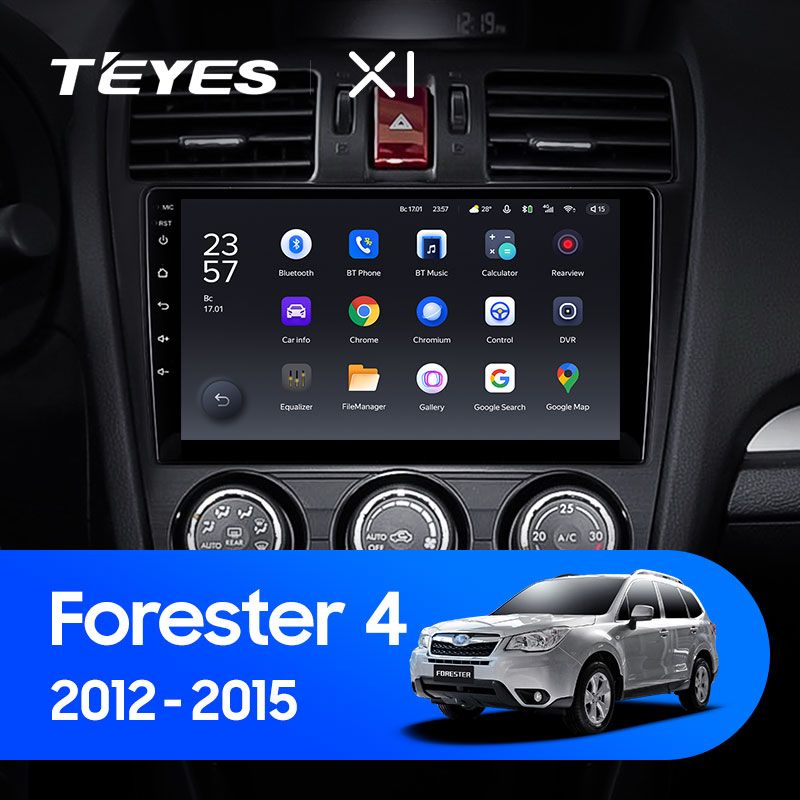 Штатная магнитола Teyes X1 для Subaru Forester 4 Impreza 2012-2015 на Android 10