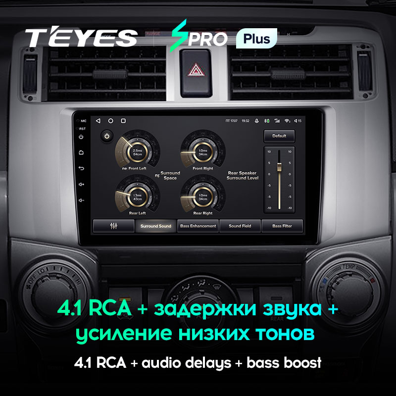 Штатная магнитола Teyes SPRO+ для Toyota 4Runner 5 N280 2009-2020 на Android 10