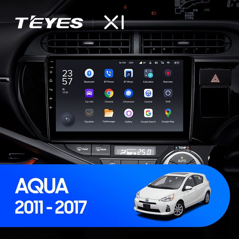 Штатная магнитола Teyes X1 для Toyota Aqua 2011-2017 на Android 10