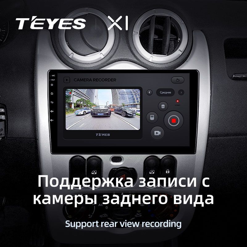 Штатная магнитола Teyes X1 для Renault Logan/Sandero 1 2010-2014 на Android 10