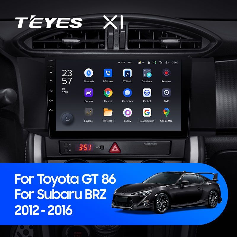 Штатная магнитола Teyes X1 для Toyota GT 86 2012-2016 на Android 10