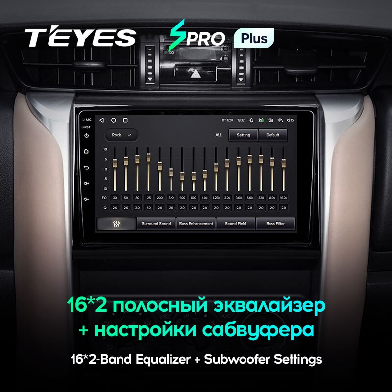 Штатная магнитола Teyes SPRO+ для Toyota Fortuner 2 2015-2020 на Android 10