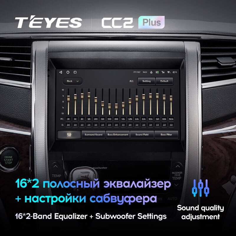 Штатная магнитола Teyes CC2PLUS для Toyota Alphard H20 2008-2014 на Android 10