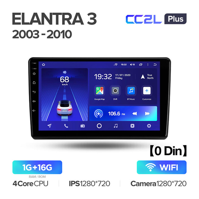 Штатная магнитола Teyes CC2L PLUS для Hyundai Elantra 3 2003-2010 на Android 8.1