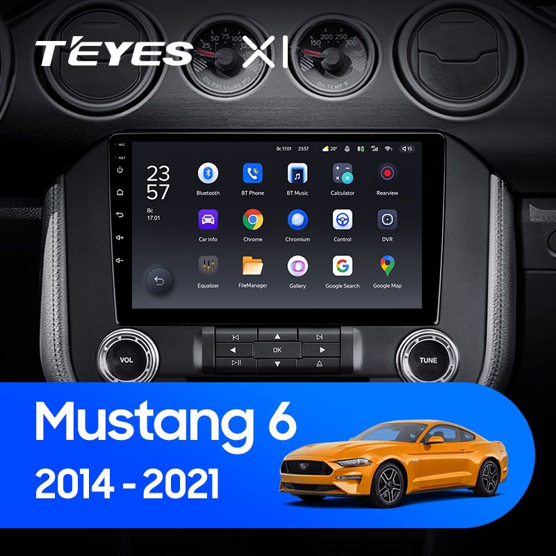 Штатная магнитола Teyes X1 для Ford Mustang VI S550 2014-2021 на Android 10