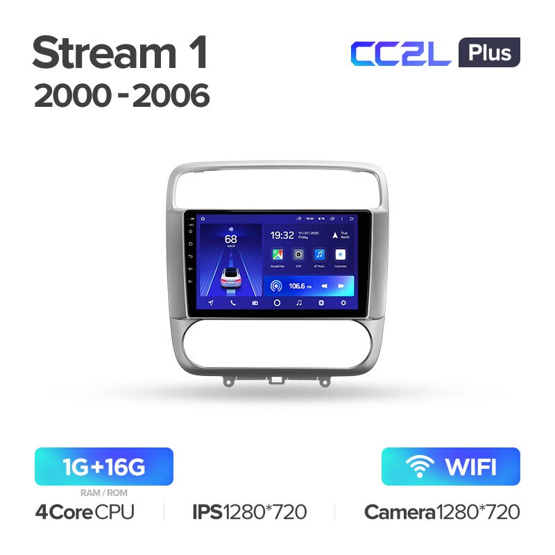 Штатная магнитола Teyes CC2L PLUS для Honda Stream 1 2000-2006 на Android 8.1