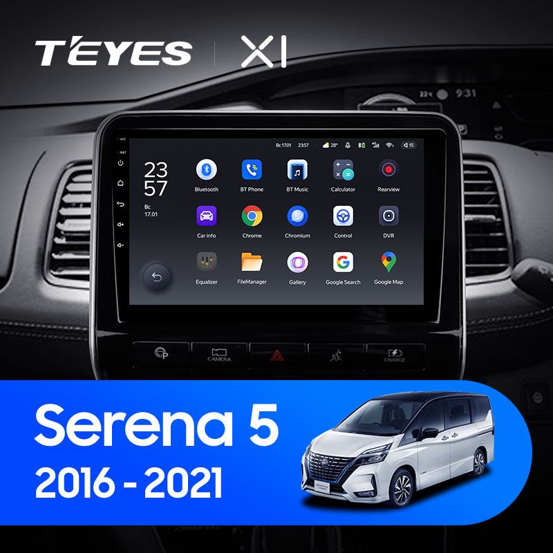 Штатная магнитола Teyes X1 для Nissan Serena 5 V C27 2016-2021 на Android 10