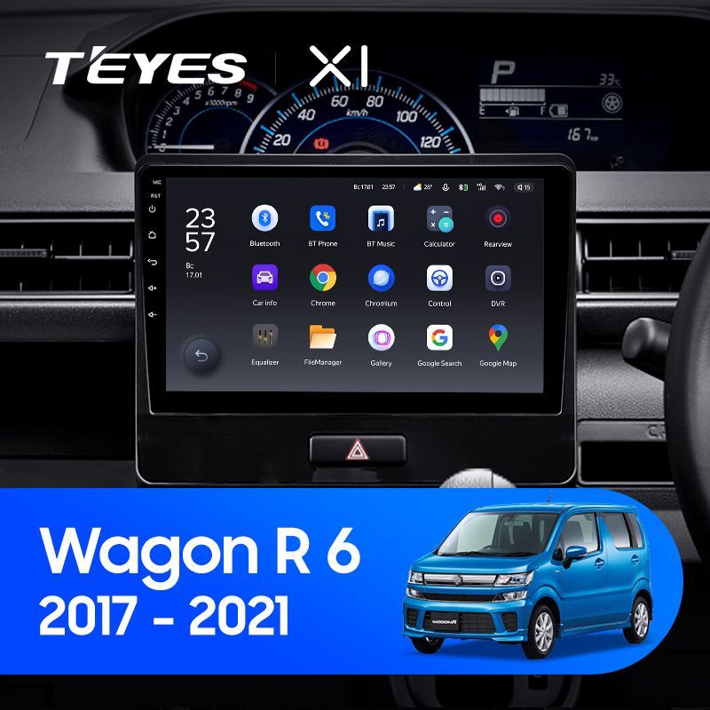 Штатная магнитола Teyes X1 для Suzuki Wagon R 6 2017-2021 на Android 10