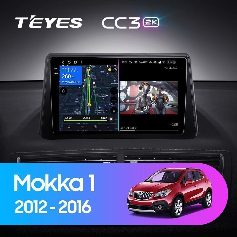 Штатная магнитола Teyes CC3 2K для Opel Mokka 1 2012 - 2016 на Android 10