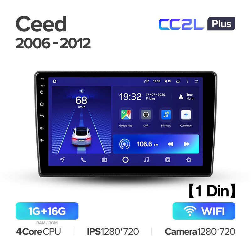 Штатная магнитола Teyes CC2L PLUS для KIA Ceed 2006-2012 на Android 8.1