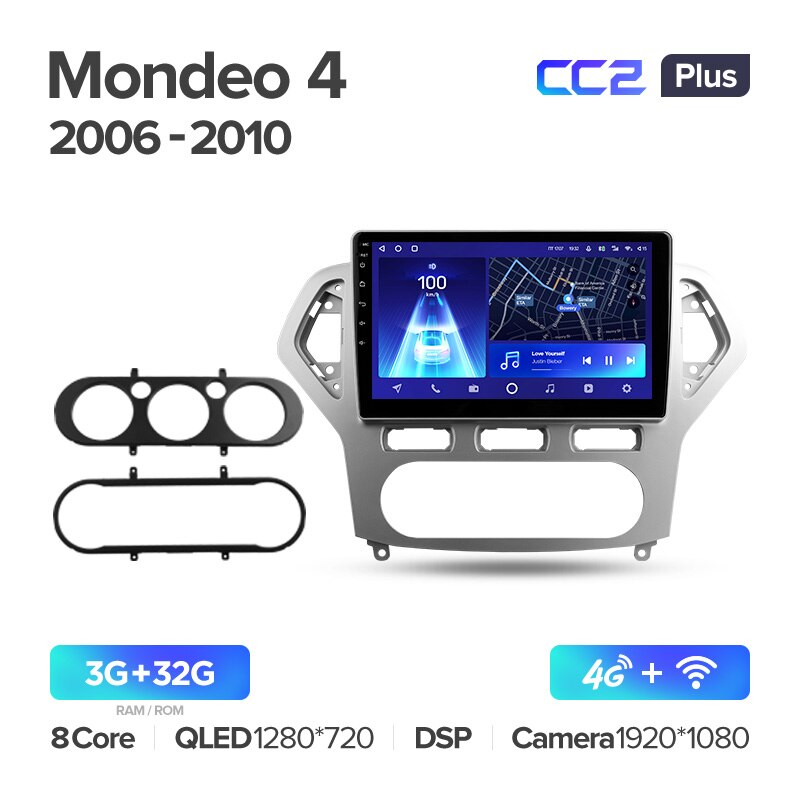 Штатная магнитола Teyes CC2PLUS для Ford Mondeo 4 2006-2010 на Android 10