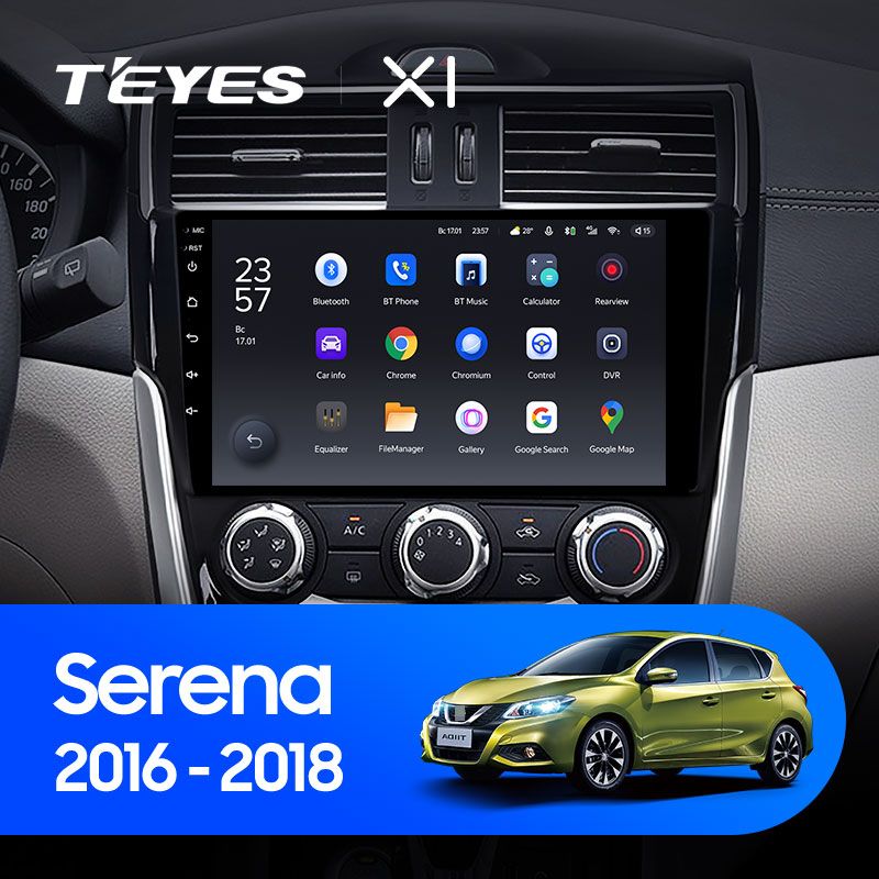 Штатная магнитола Teyes X1 для Nissan Serena 2016-2019 на Android 10