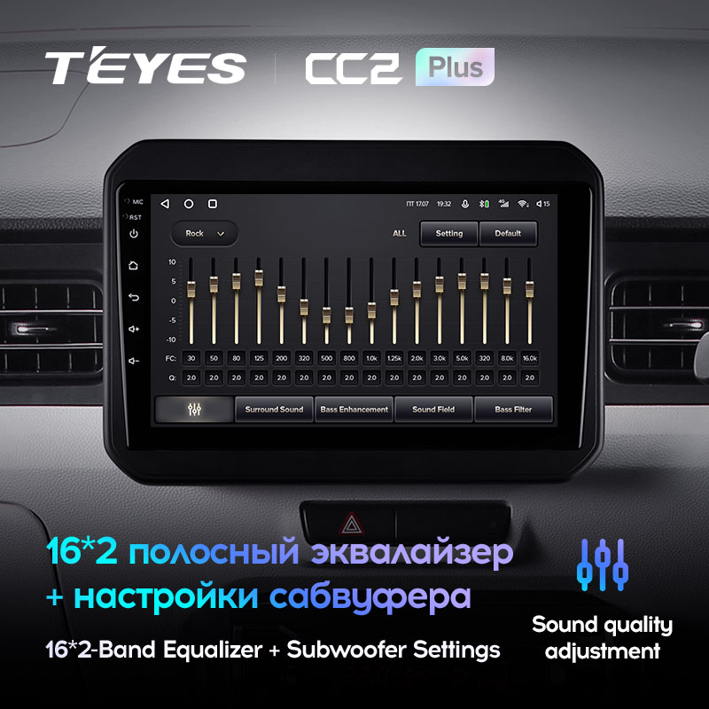 Штатная магнитола Teyes CC2PLUS для Suzuki Ignis 2016-2020 на Android 10