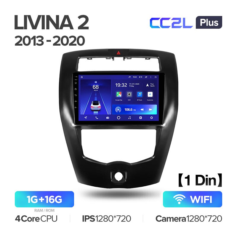 Штатная магнитола Teyes CC2L PLUS для Nissan Livina 2 2013-2020 на Android 8.1