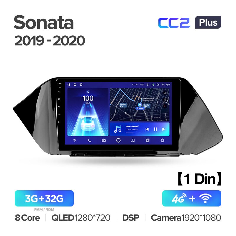 Штатная магнитола Teyes CC2PLUS для Hyundai Sonata DN8 2019 - 2020 на Android 10