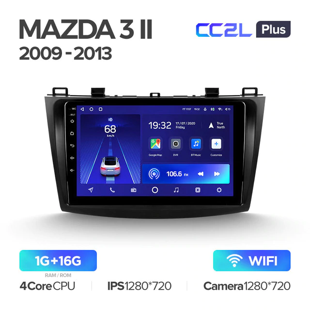 Штатная магнитола Teyes CC2L PLUS для Mazda 3 II 2009-2013 на Android 8.1